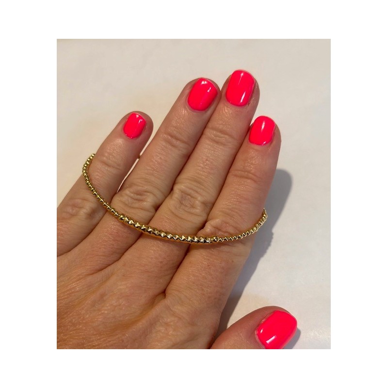 BRACELET PERLES TUBE EPAIS