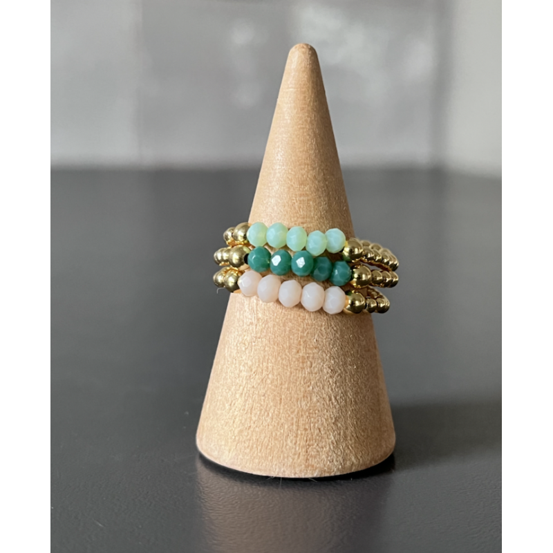 BAGUE PERLES PO CRISTAL