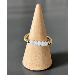 BAGUE PERLES PO CRISTAL