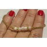 Bracelet or, perles de culture