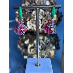 BOUCLES ANNEAUX VERTS...