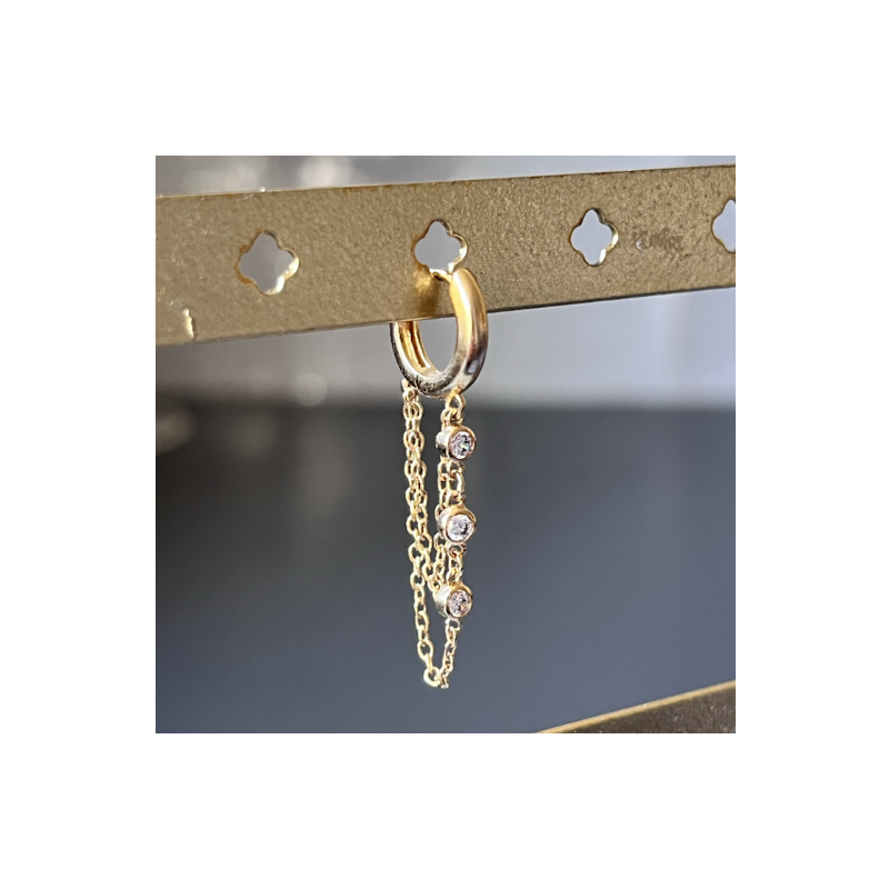 MONO BO PO CHAINETTE STRASS (vendue à l'unité)