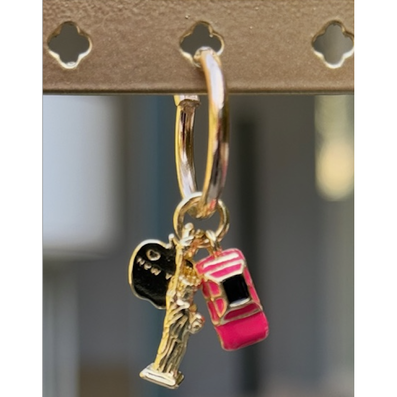 BOUCLE New York PLAQUÉ OR (vendu unité)