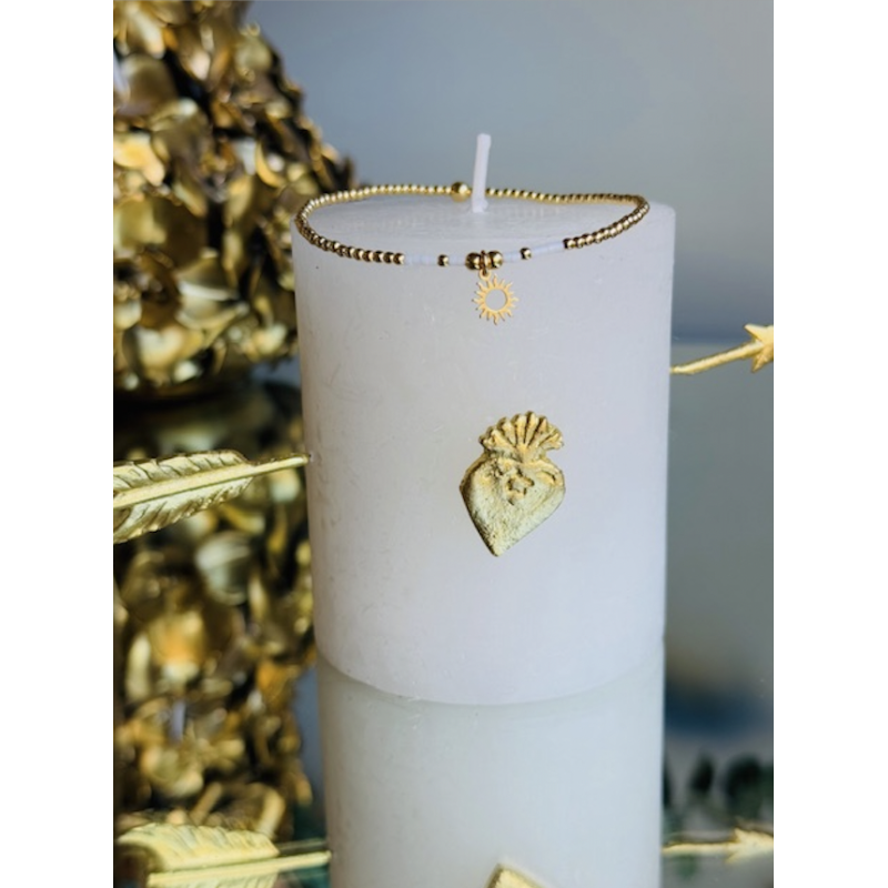 BRACELET FIN PO SOLEIL MIYUKI BLANC