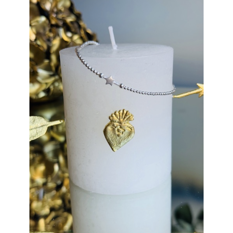 CHEVILLERE PERLE ETOILE EN ARGENT 925