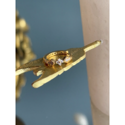 Mini-créole PO trèfle losange en strass