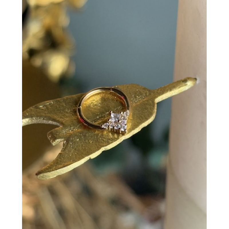 Mini-créole PO ear cuff pointe strass