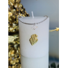 Bracelet en argent 925, pendentif abeille/barre