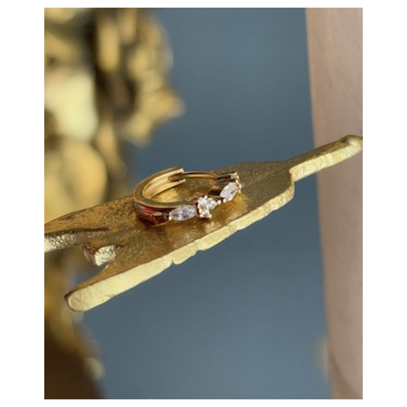 Mini-créole PO géométrique en strass