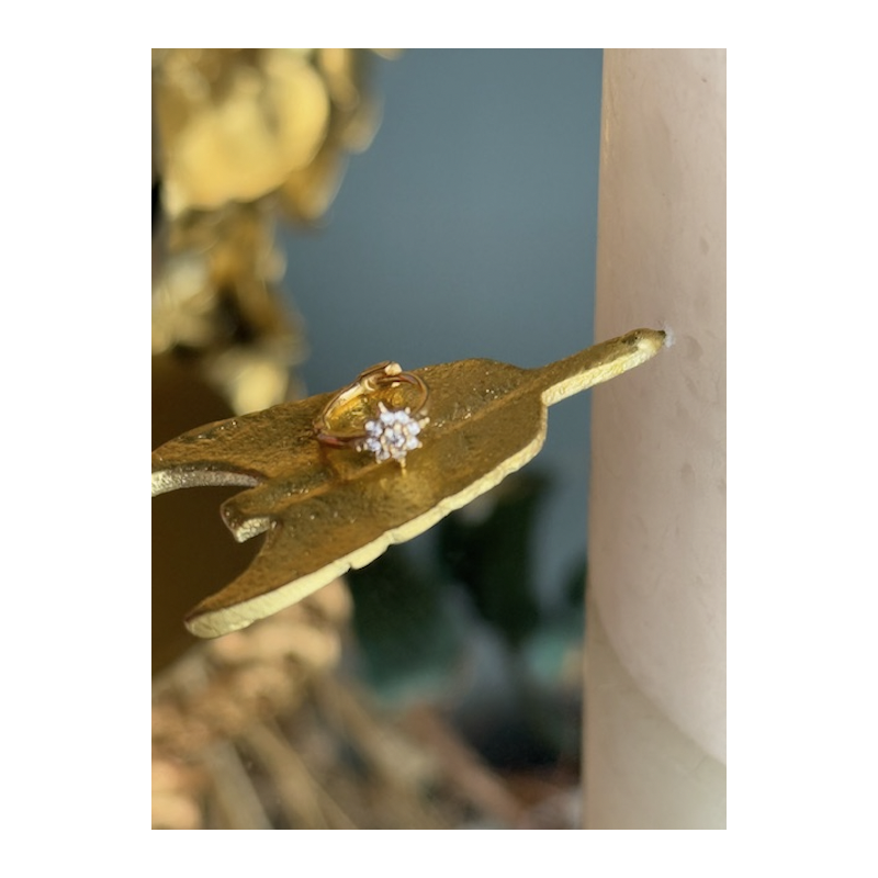 BOUCLE PO MINI CREOLE  FLEUR (VENDUE UNITE)