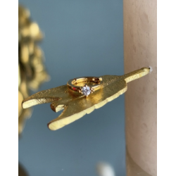 Anneau créole strass...