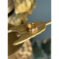 Anneau créole trio strass...