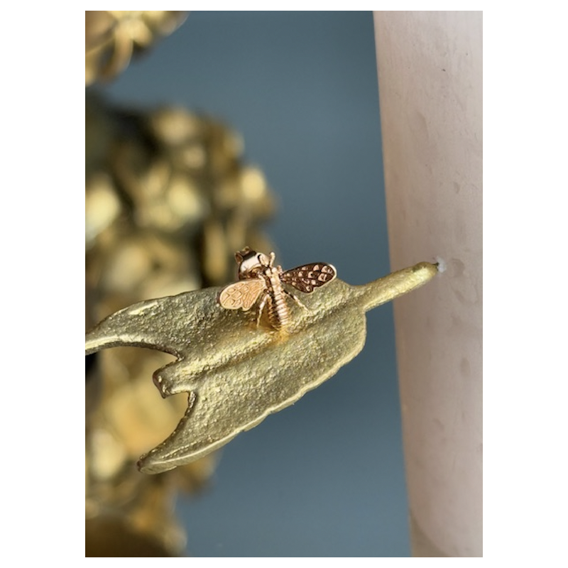 Boucle d'oreille puce abeille (vendue à l'unité)