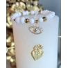 copy of Bracelet en perles de bénitier , pendentif oeil protection