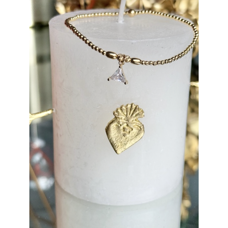 BRACELET PERLES PO TRIANGLE