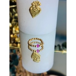 BAGUE PO PERLES 3mm JADE...