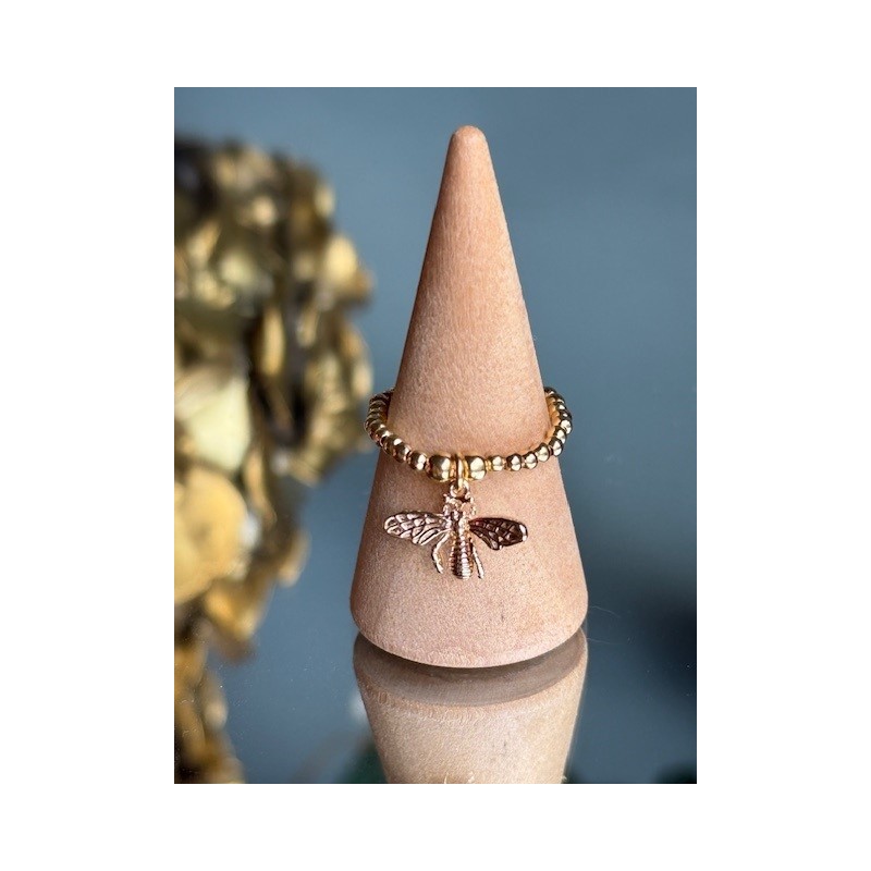 BAGUE PERLE PO ABEILLE