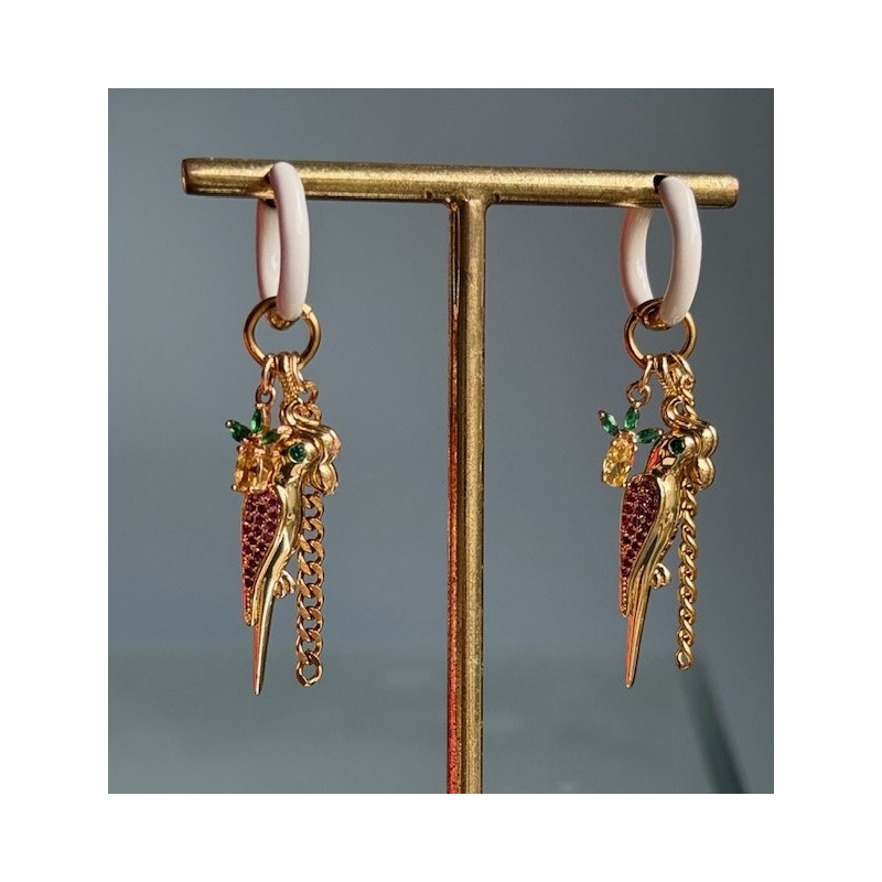 BOUCLES PERROQUET ( LA PAIRE )