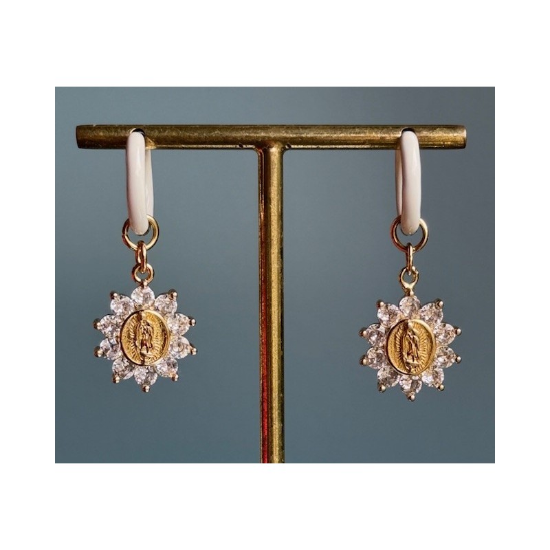 BOUCLES VIERGES STRASS ( LA PAIRE )
