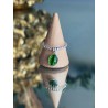 BAGUE PERLES ARG VIERGE MADONE VERTE