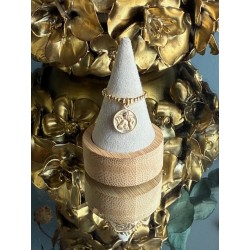 Bague plaqué or "ange"