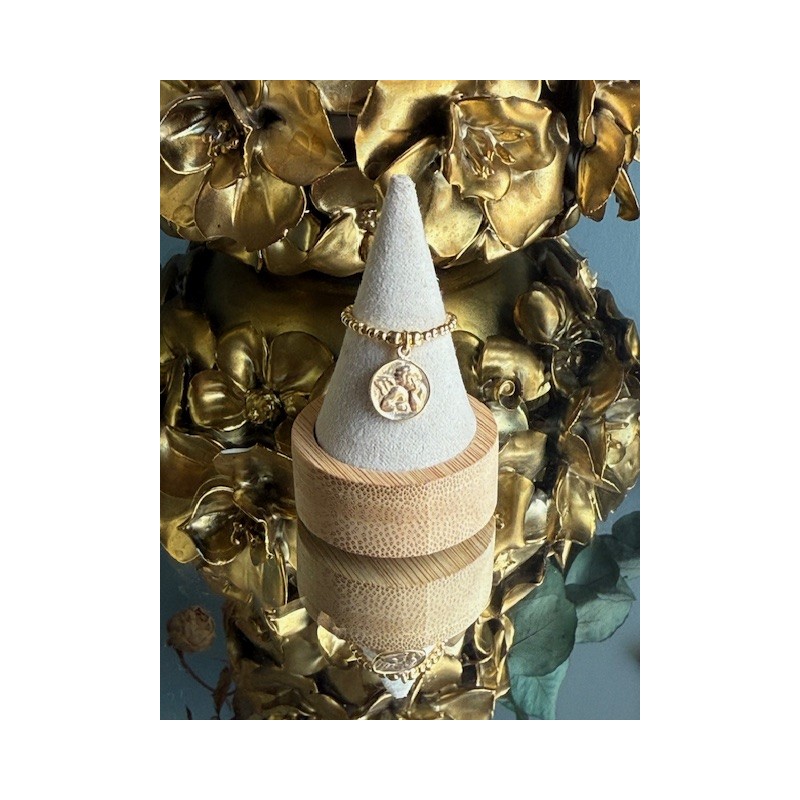 Bague plaqué or "ange"