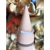 BAGUE PERLE PO PERLE BLANCHE en verre