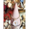 BAGUE PERLES PO médaille ronde croix strass