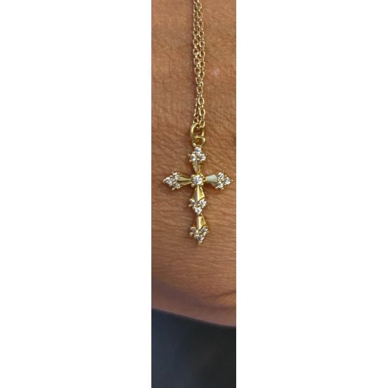 collier chaine croix